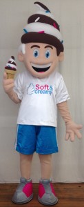 Soft & Creamy Softy mascot       